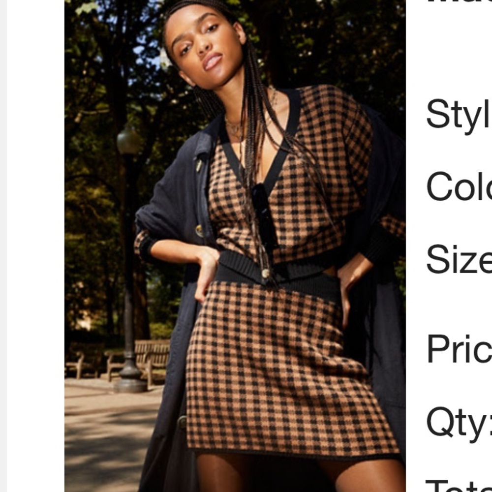 Free People Maeve Set size Medium Chocolate Combo